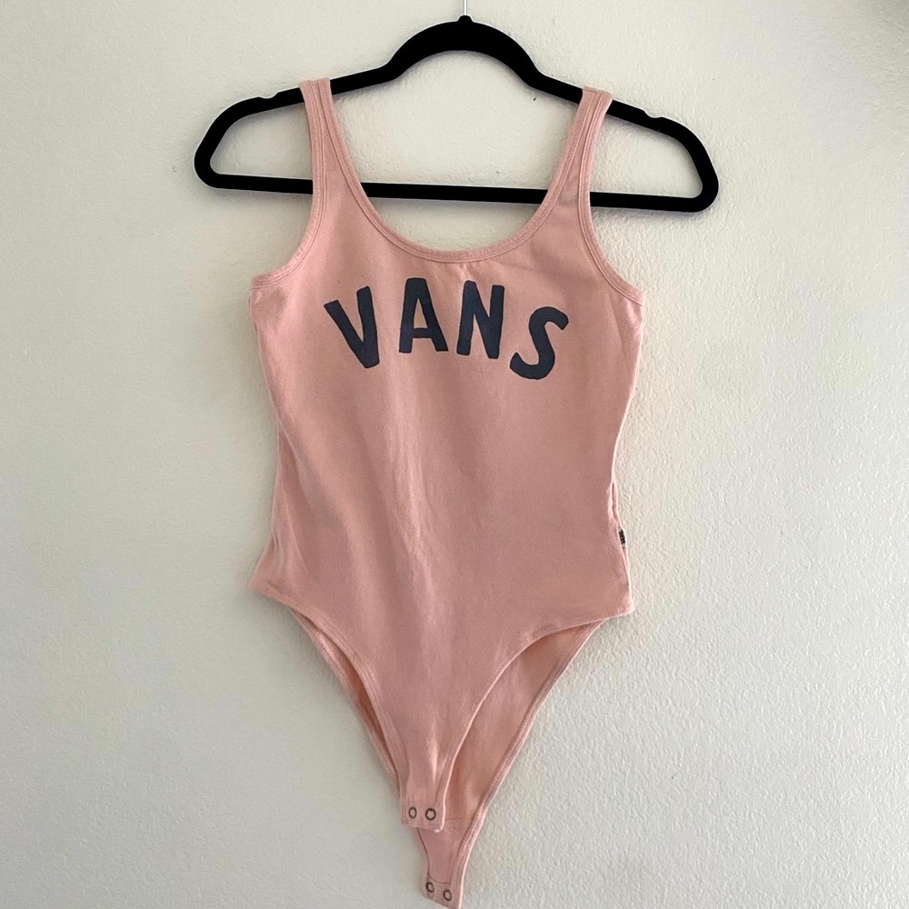 Vans - Pale Pink Bodysuit w/ Scoop Neck